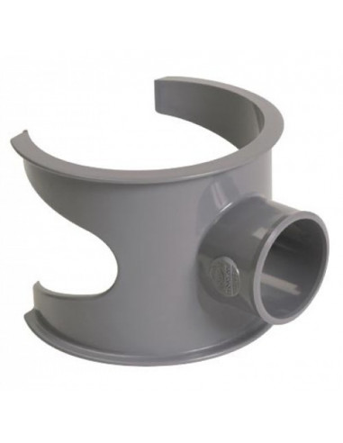Selle de branchement 90° pour extension du réseau PVC mâle-femelle diamètre 100/40mm NICOLL SL104