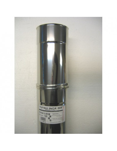 Tuyau inox 304 télescopique D180mm avec bague de réglage TEN 655180