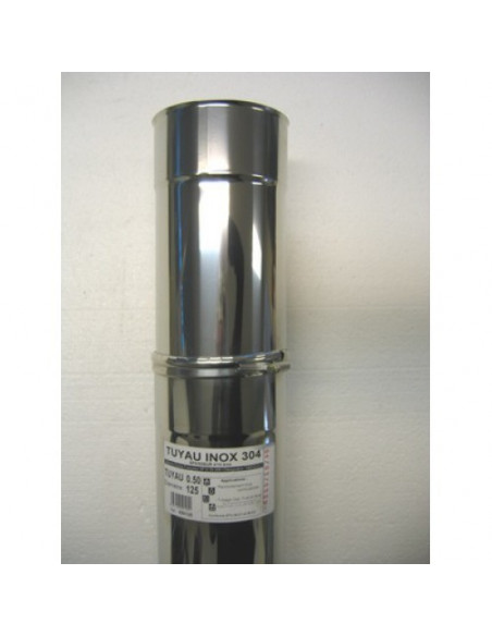 Tuyau inox 304 télescopique D180mm avec bague de réglage TEN 655180