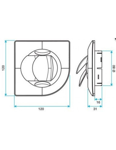 Kit insufflation supplémentaire 1 bouche diam. 80 Aldes 11023116