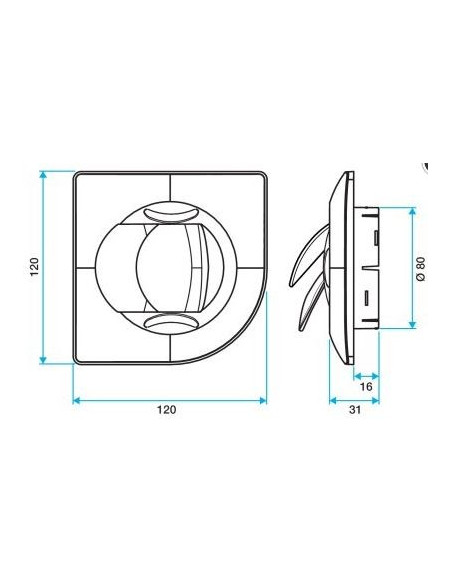 Kit insufflation supplémentaire 1 bouche diam. 80 Aldes 11023116