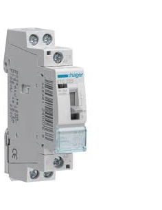 Contacteur Jour-Nuit Heure creuse 25A 2F 230V 1 module HAGER ETC225 2