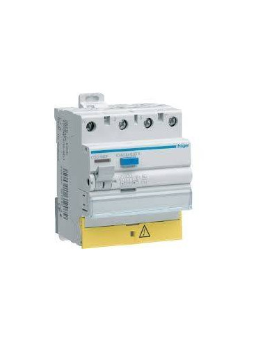 Interrupteur Différentiel 4 Pôles 40A 30MA Type AC Bornes Décalées HAGER CDC840F