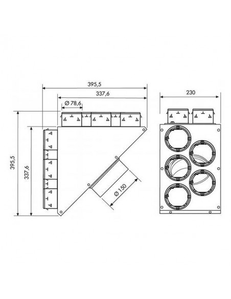 PLENUM INSUFFLATION 10 PIQUAGES UNELVENT 860013