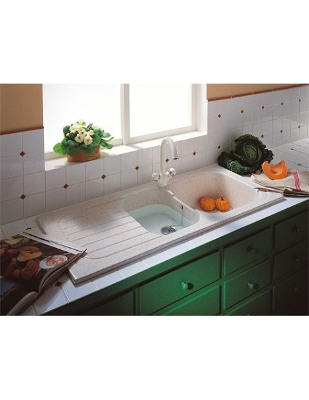 EVIER VALLAURIS II 6800 BLANC ALLIA 00680000000