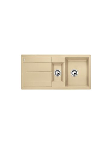 EVIER BLANCOMETRA 6S 1 CUVE 1/ 2+EGOUT CHAMPAGNE BLANCO 513943