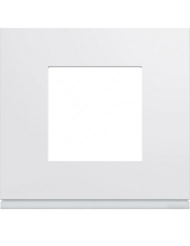 Plaque gallery plastique injecté 1 poste pure carton de 50 HAGER WXP000250