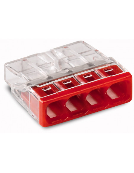 PACK 100 BORNES 4 ENTRÉES WAGO WAG2273-204