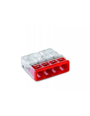 PACK 100 BORNES 4 ENTRÉES WAGO WAG2273-204