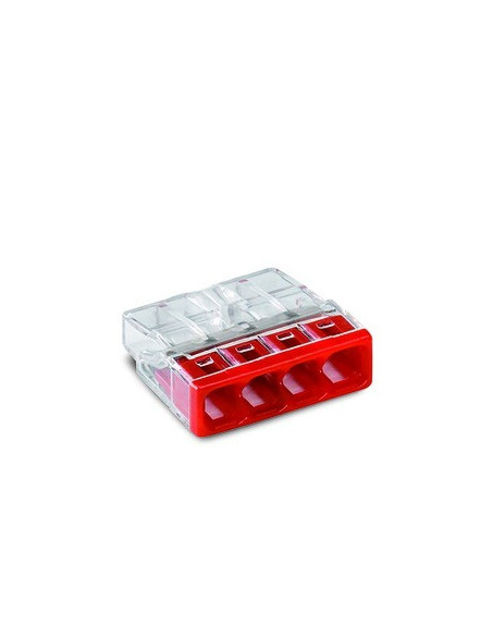 PACK 100 BORNES 4 ENTRÉES WAGO WAG2273-204