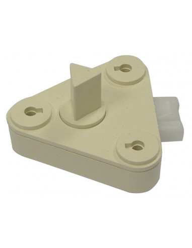 Serrure triangle 1/2 tour beige...