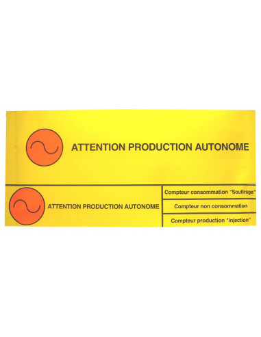 Lot 20 étiquette production autonome MICHAUD P348