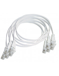 Lot de 5 cordons plats RJ45...