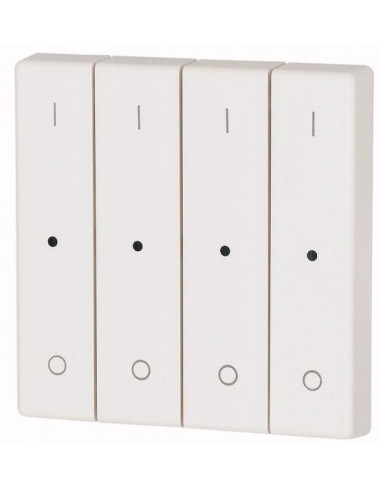 Bouton à bascule quadruple avec LED I/0 blanc 000147609 EATON CWIZ 04/11 LED