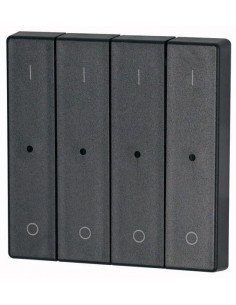 Bouton à bascule quadruple avec LED I/0 anthracite 000147612 EATON CWIZ 04/14 LED