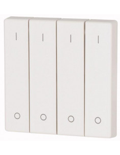 Bouton à bascule quadruple I/0 crème brillant 000179603 EATON CWIZ 04/45