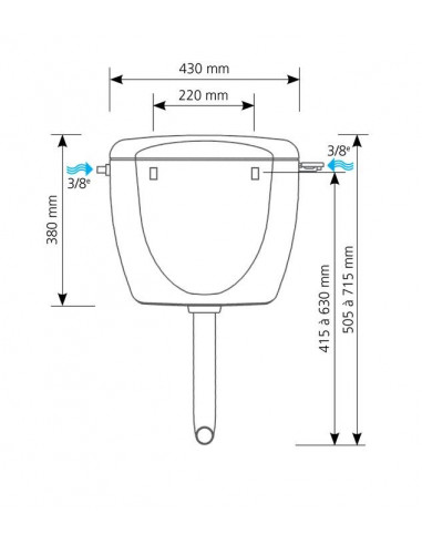 RESERVOIR SEMI HAUT PRIMO 28 312806-10 SIAMP 31 2806 10
