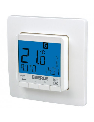 THERMOSTAT DIGITAL HEBDOMADAIRE FILAIRE SEMI ENCASTRE 1898